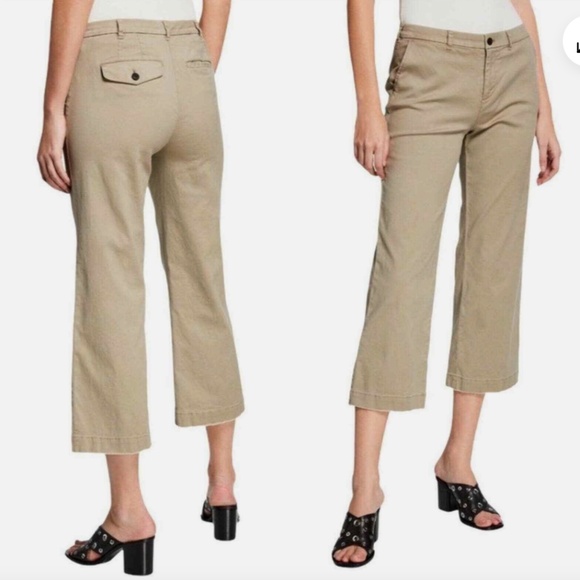 ATM Anthony Thomas Melillo Cropped Boyfriend Wide Leg Capri grey, size 6 - Picture 2 of 11